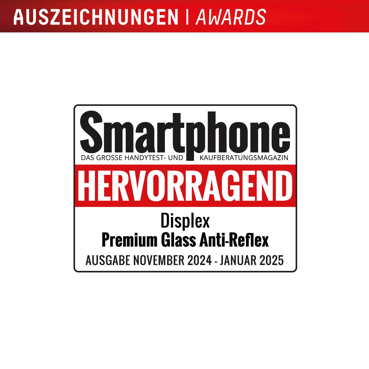 Premium Anti-Reflex Glas (super-entspiegelt, FC) für Samsung S24 Ultra