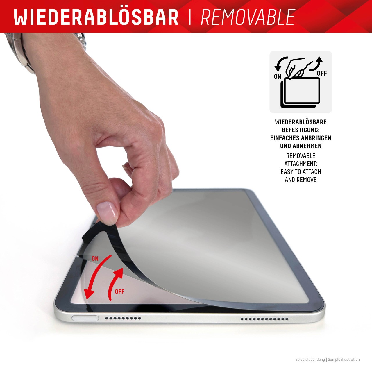 TABLET PRIVACY SAFE Blickschutzfilter für iPad 10,9'' (10. Gen.)/Air 11'' (2024)