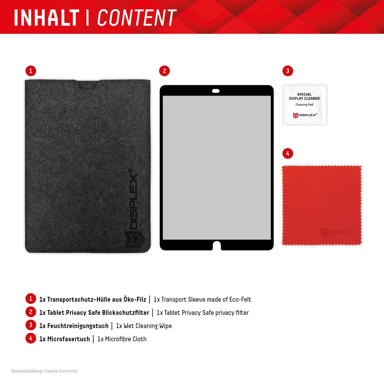 TABLET PRIVACY SAFE Blickschutzfilter für iPad 10,2'' (7./8./9. Gen.)