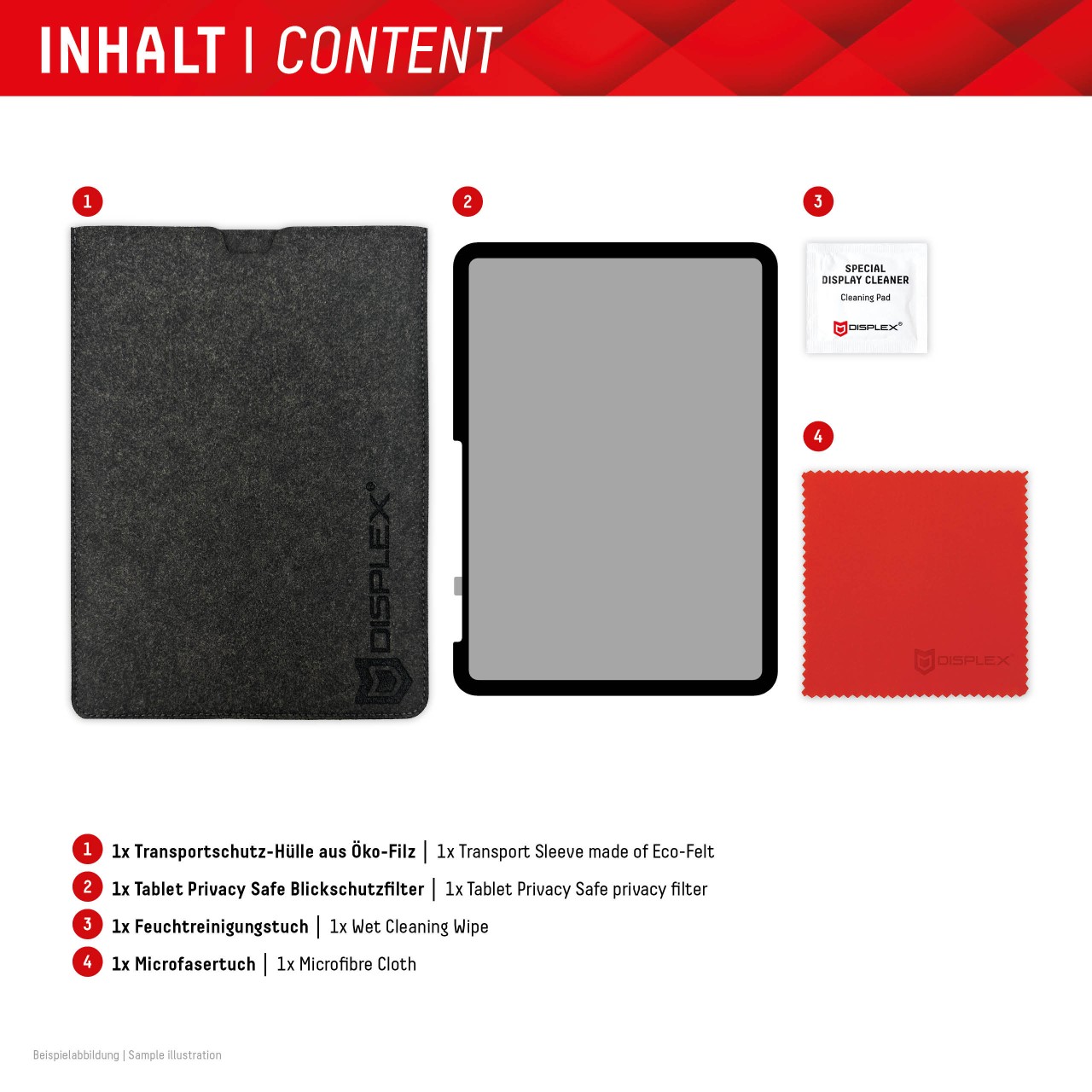 TABLET PRIVACY SAFE Blickschutzfilter für iPad 10,9'' (10. Gen.)/Air 11'' (2024)