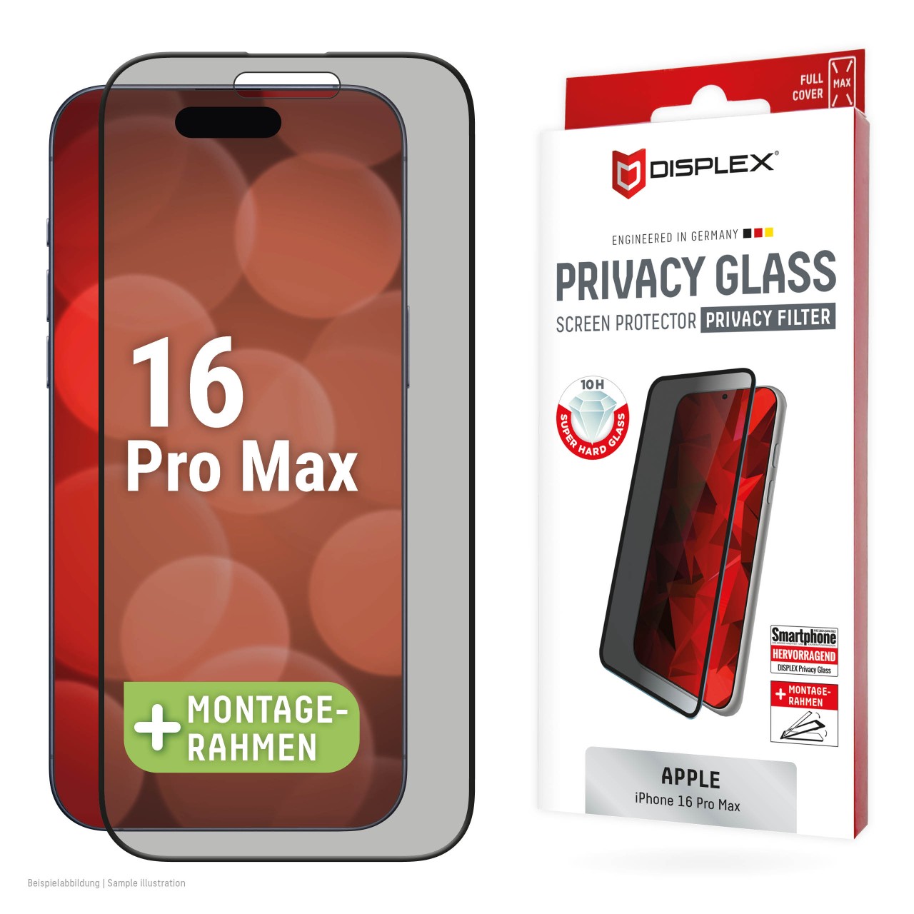 iPhone 16 Pro Max Privacy Schutzglas